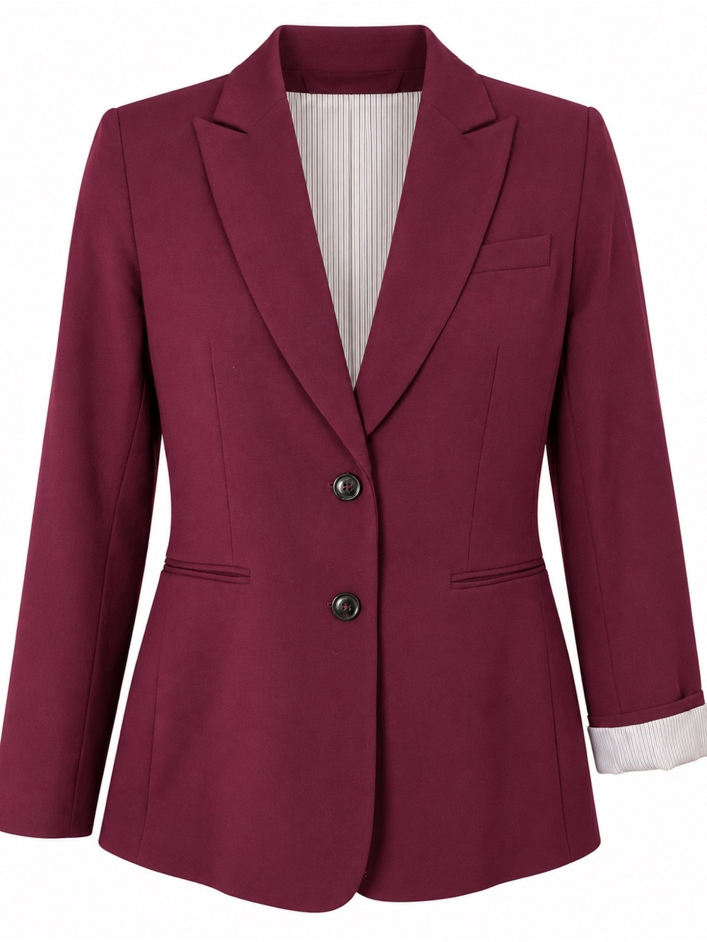 Tahari Arthur S. Levine Burgundy Blazer Size 8 Tailored Workwear